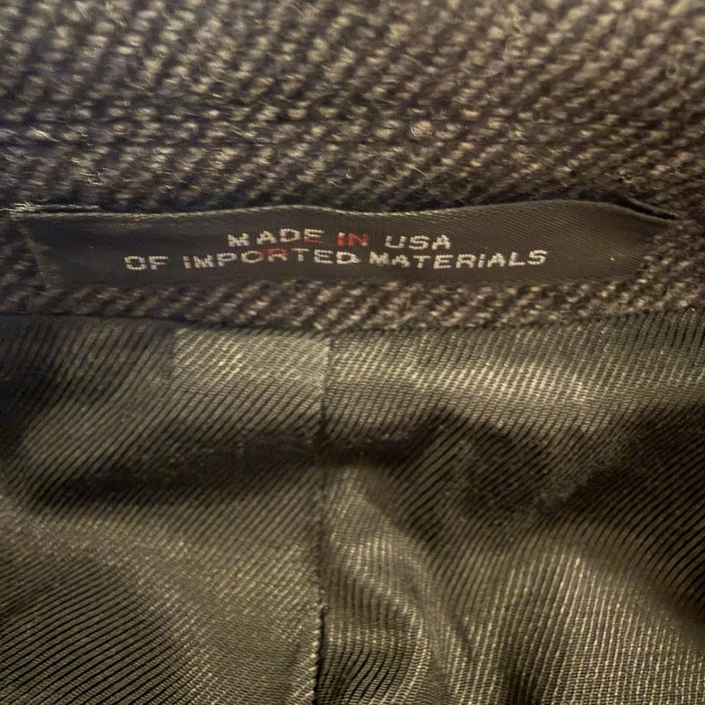 Rag & Bone Blazer 38 Gray Herringbone Virgin Wool Blend Unstructured Sport Coat